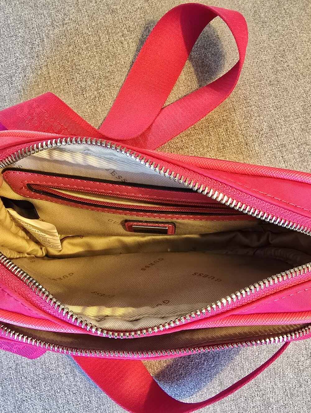 GUESS Hot Pink Crossbody Camera Bag - Picture 7 of 8